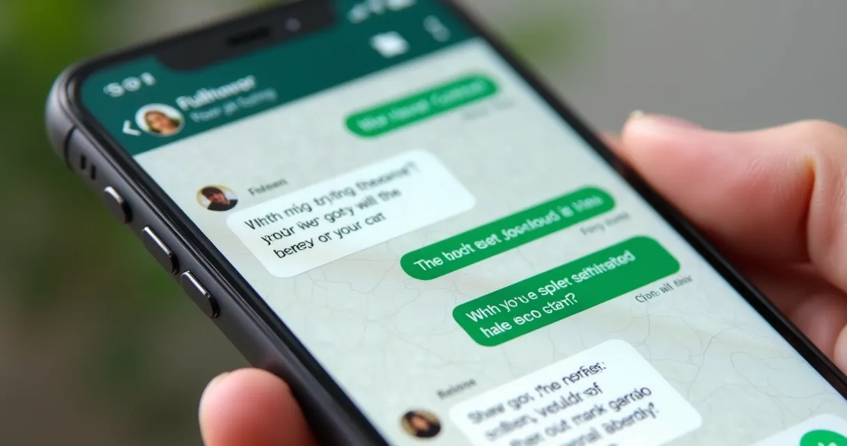 Tela de conversa no WhatsApp mostrando abordagem consultiva e personalizada 