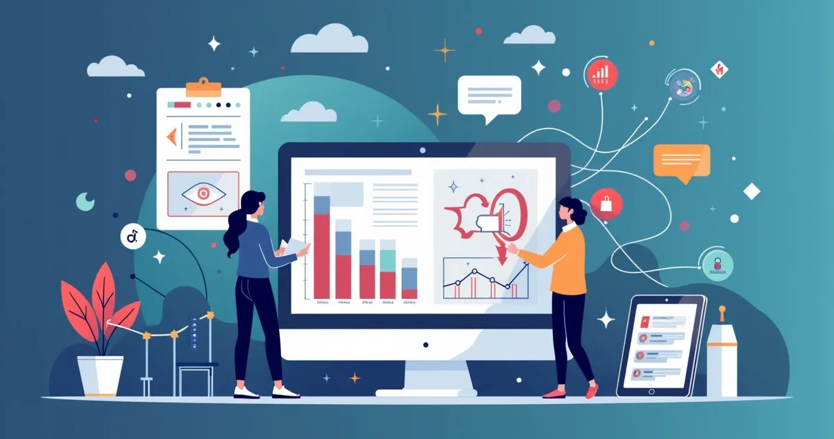 Ilustra visitante sendo identificado em site B2B 