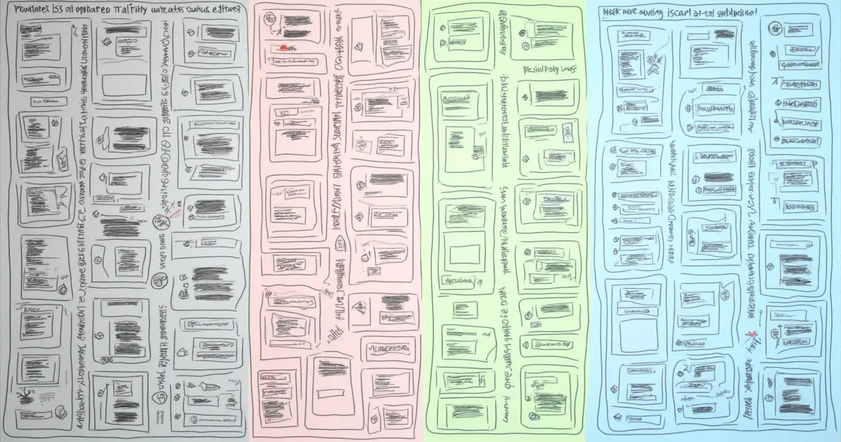 Divisão visual de um mailing segmentado e mailing comum 