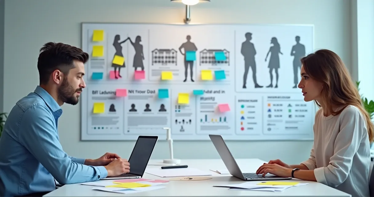 Gráfico ilustrando segmentos de clientes no mercado imobiliário 