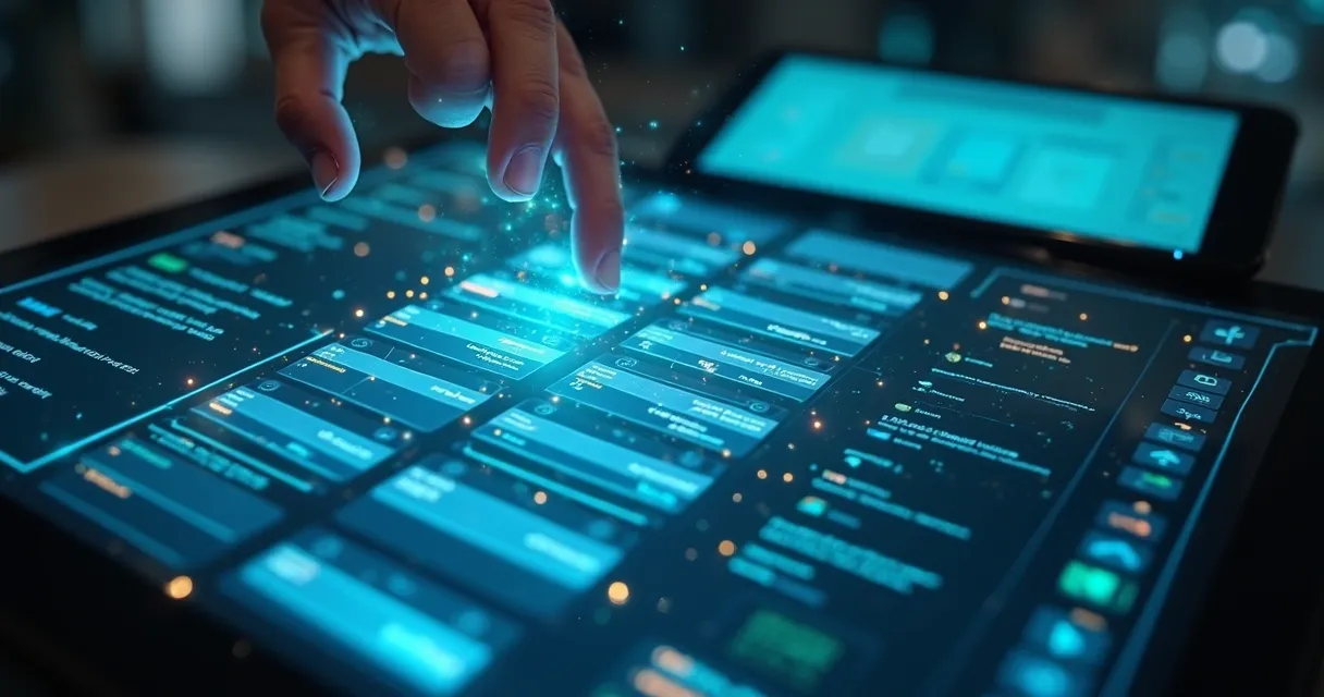 Planilha digital com dados enriquecidos em uma tela de computador 