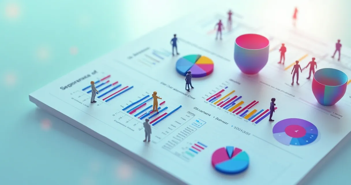 Segmentação de leads por ICP em gráficos coloridos 