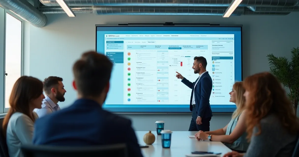Treinamento de equipe para novo sistema de vendas 