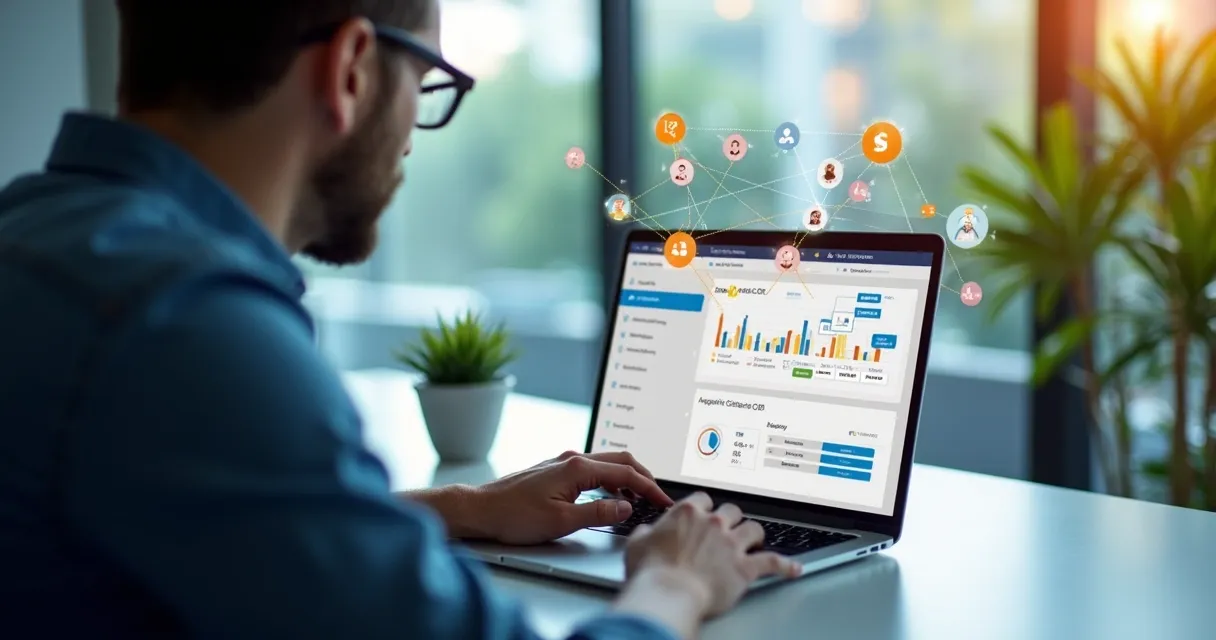 Integração automática de software de vendas com CRM 