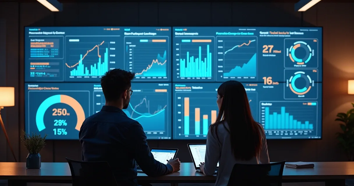 Monitoramento de performance de canais digitais com dashboards de vendas 