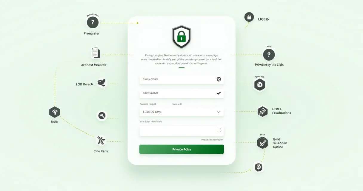 Selos de segurança em formulário de landing page 