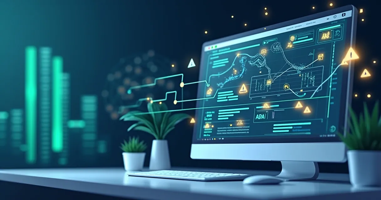 Tela abstrata de automação de validação de dados 