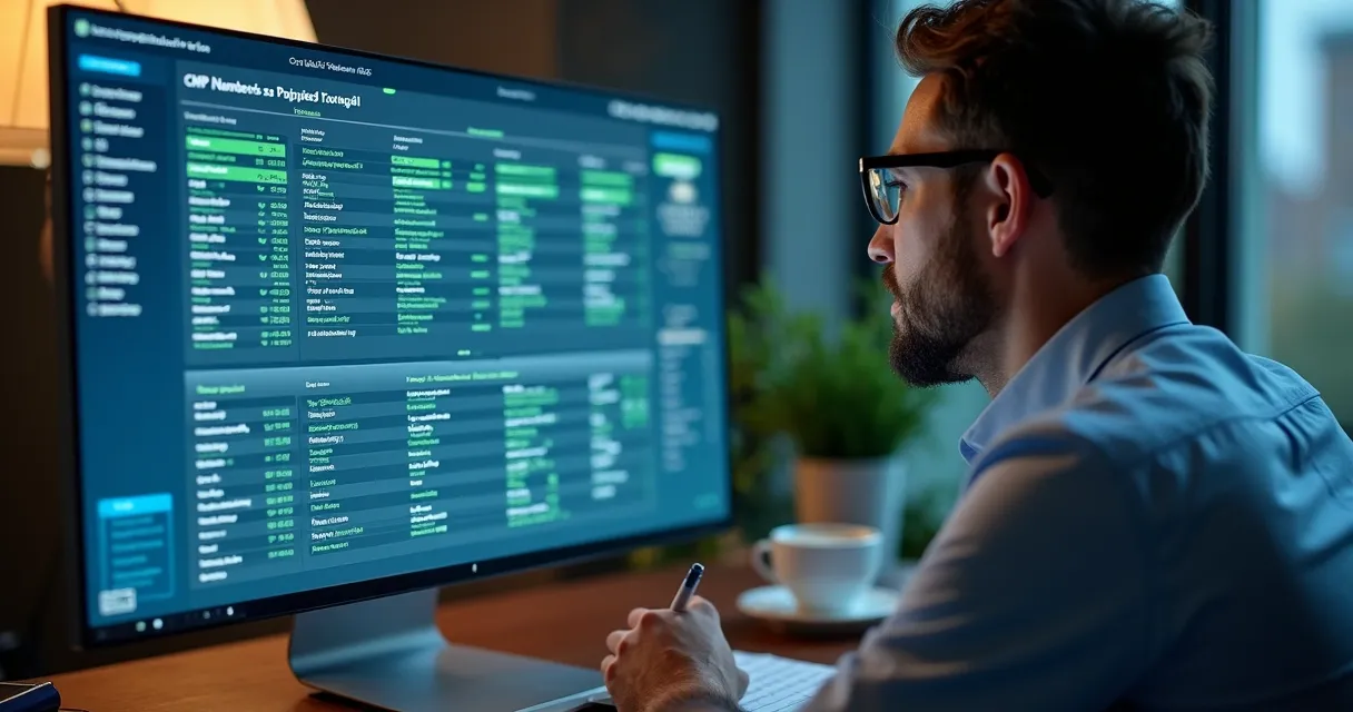 Tela de sistema mostrando validação automática de CNPJs e dados 