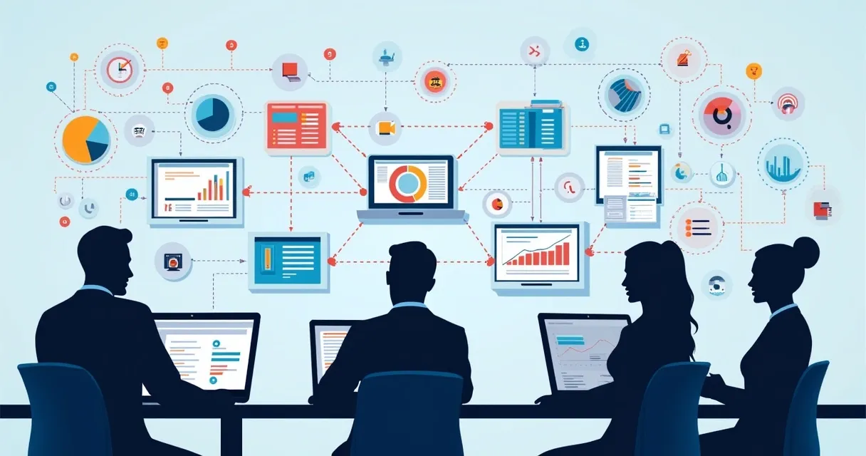 Fluxo de trabalho digital entre LDR e equipe comercial