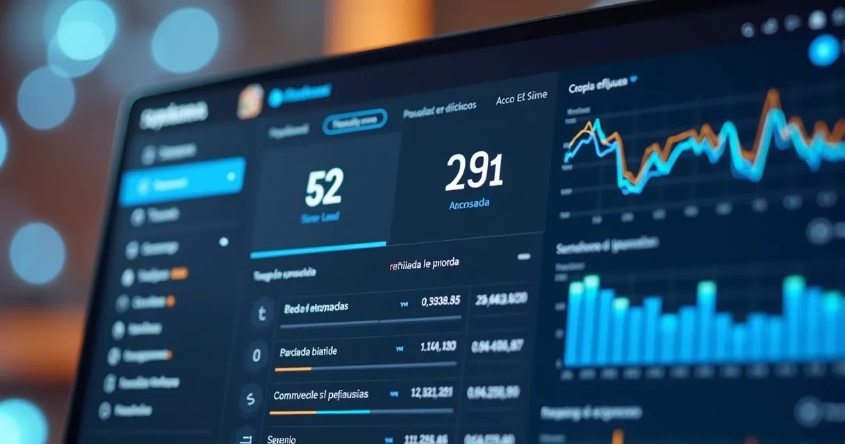 Tela de CRM com campos de qualificação de leads em destaque 