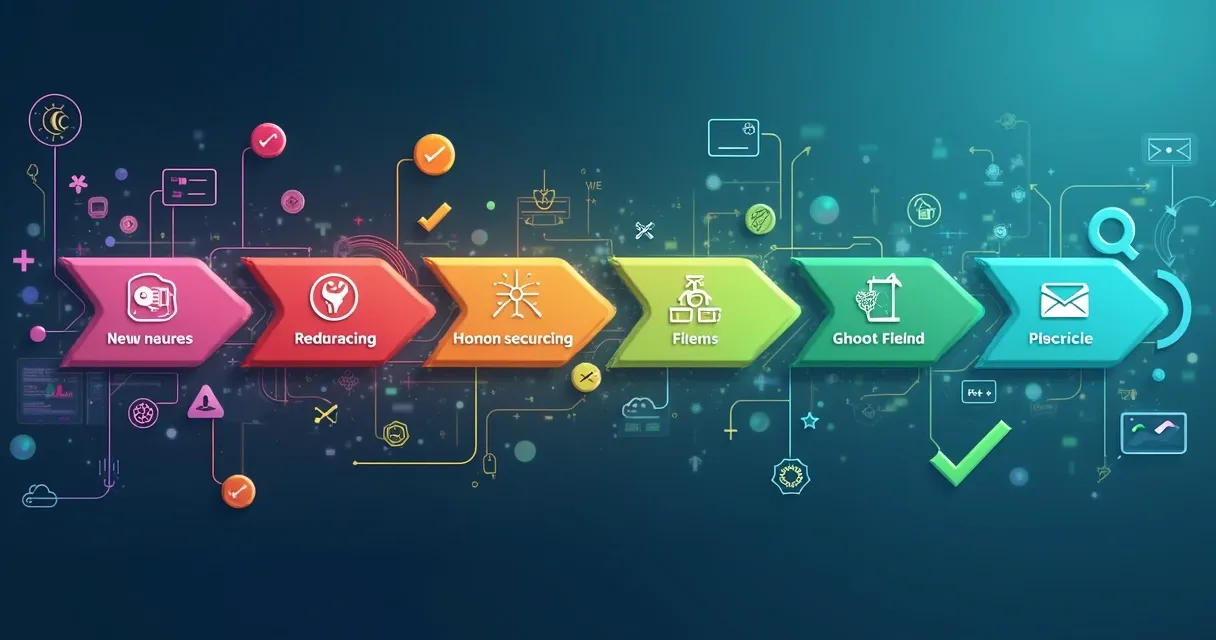 Fluxo visual de nutrição de leads com ícones médicos
