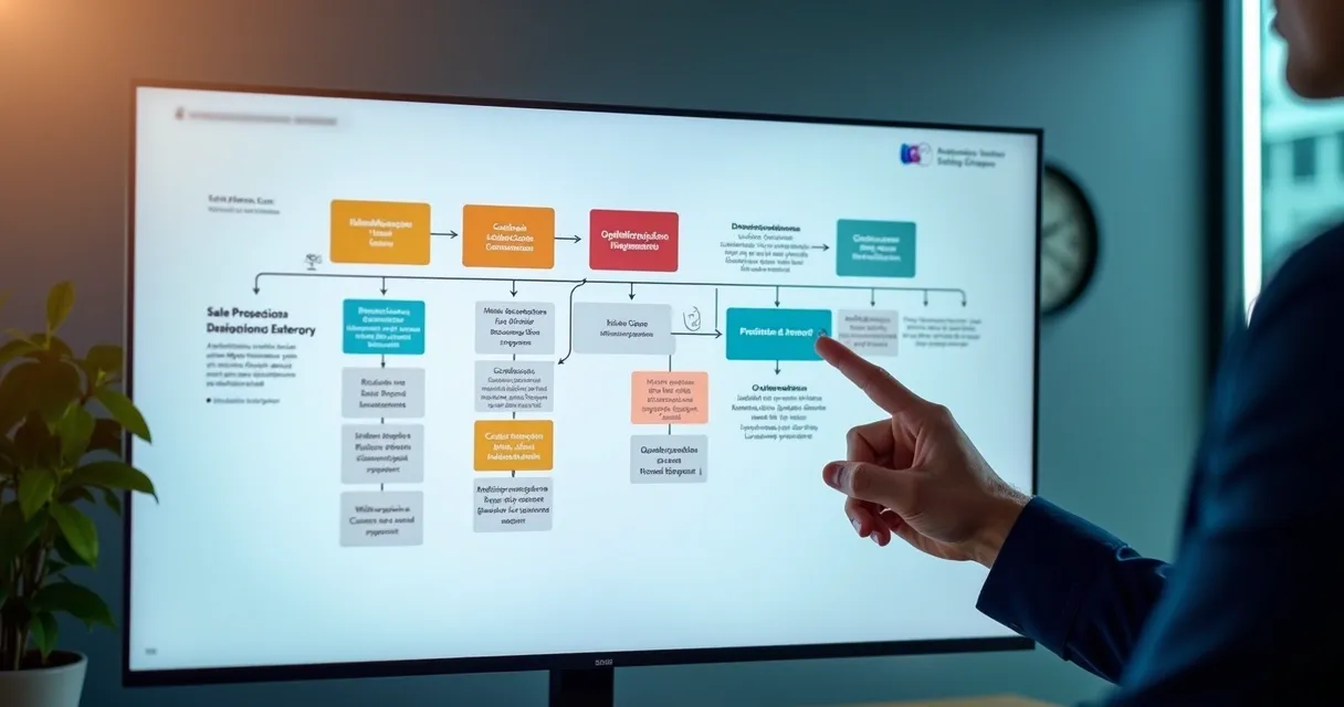 Pipelines coloridos em quadro de CRM para pré-vendas