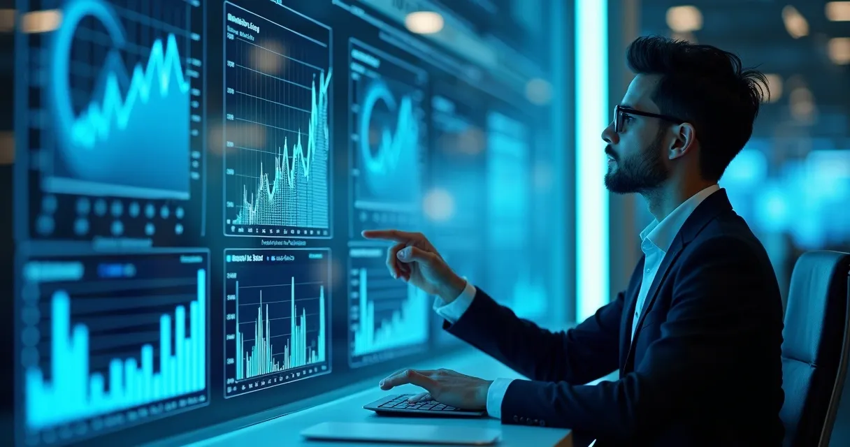 Consultor de vendas usando IA para analisar dados 