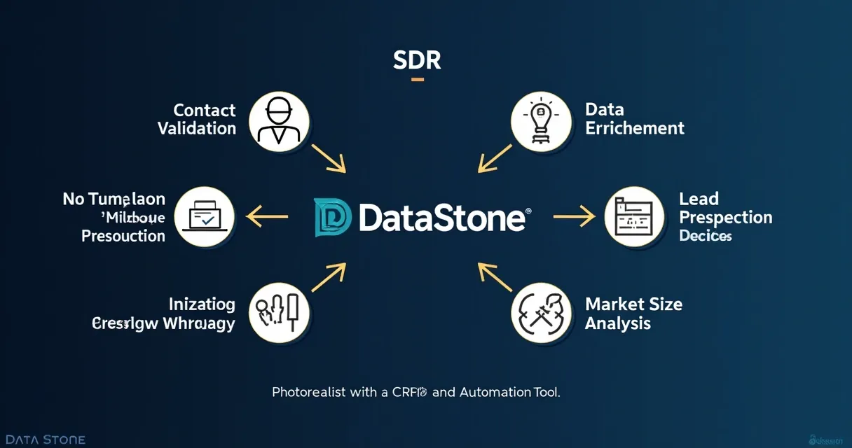 Fluxo do SDR integrado com ferramentas SaaS e Data Stone