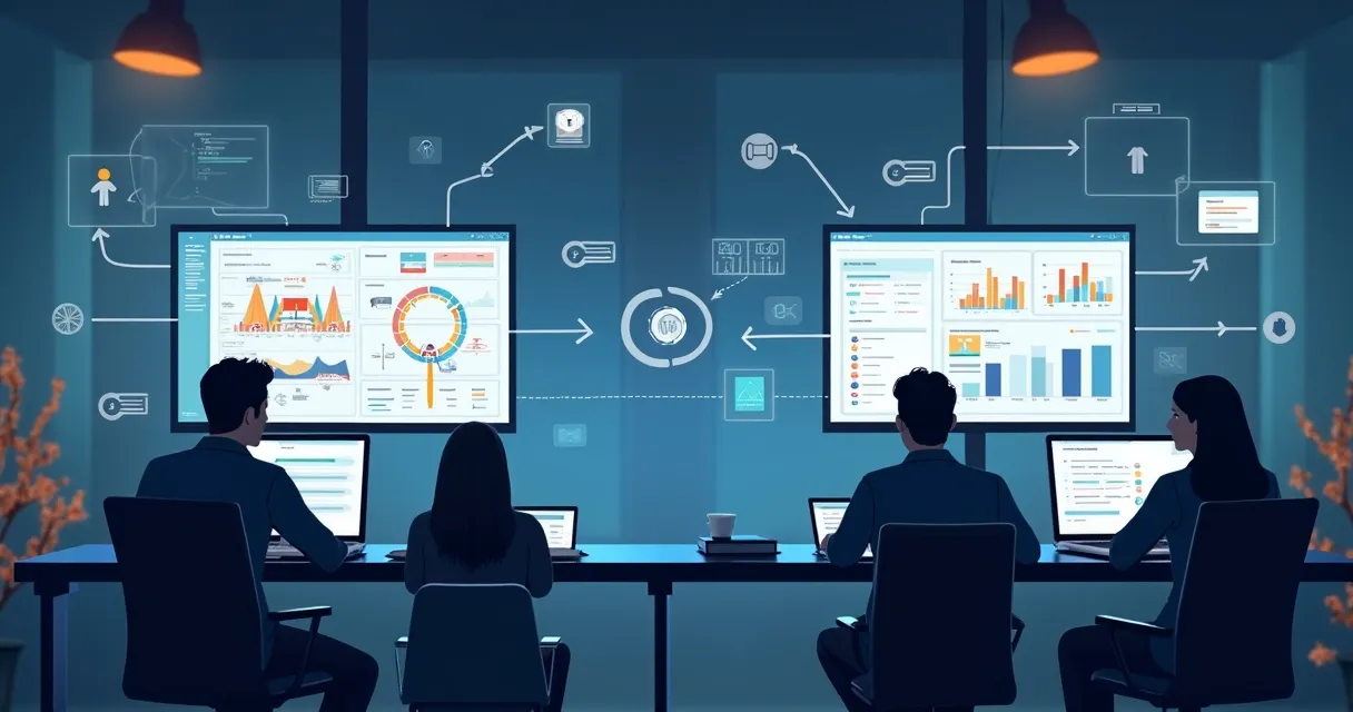 Ilustração de integração de dados entre CRM e plataforma de dados 