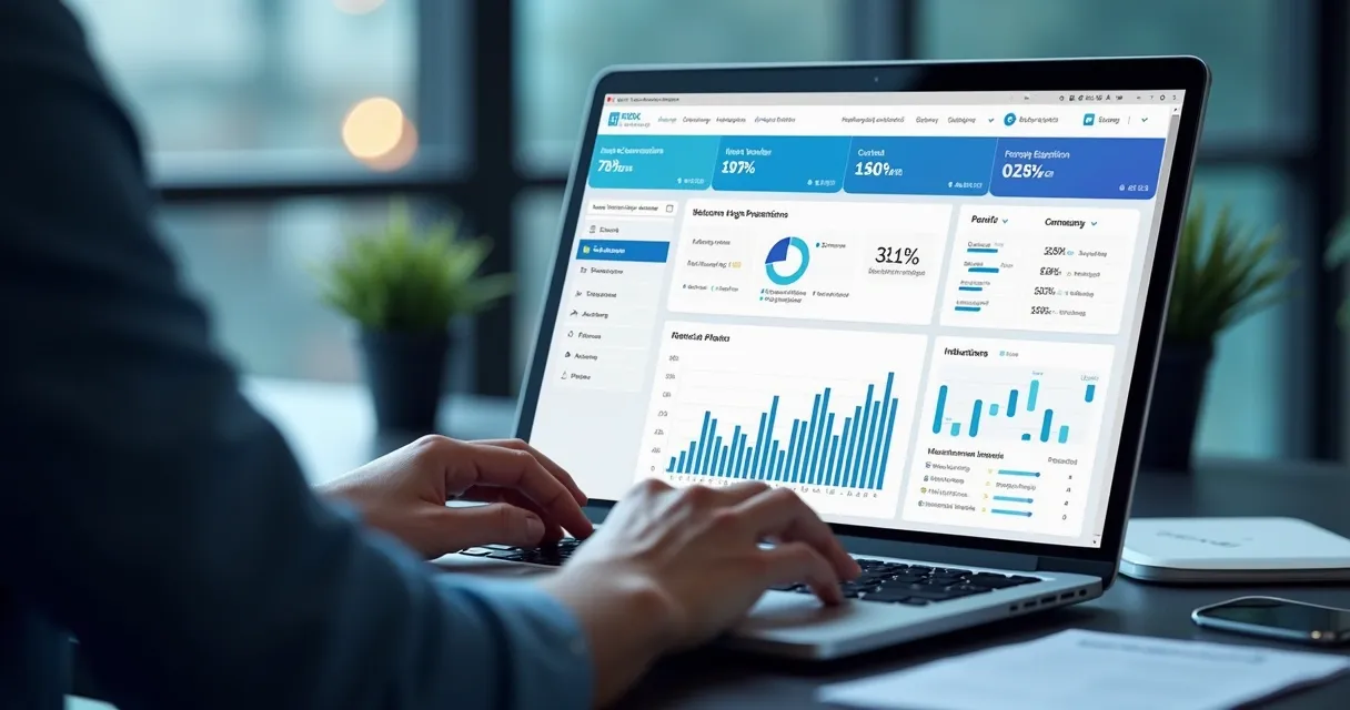 Dashboard mostrando visitantes de site identificados como empresas 