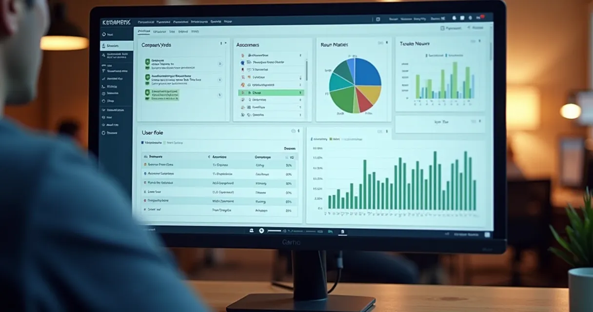 Dashboard mostrando visitantes anônimos convertidos em empresas identificadas