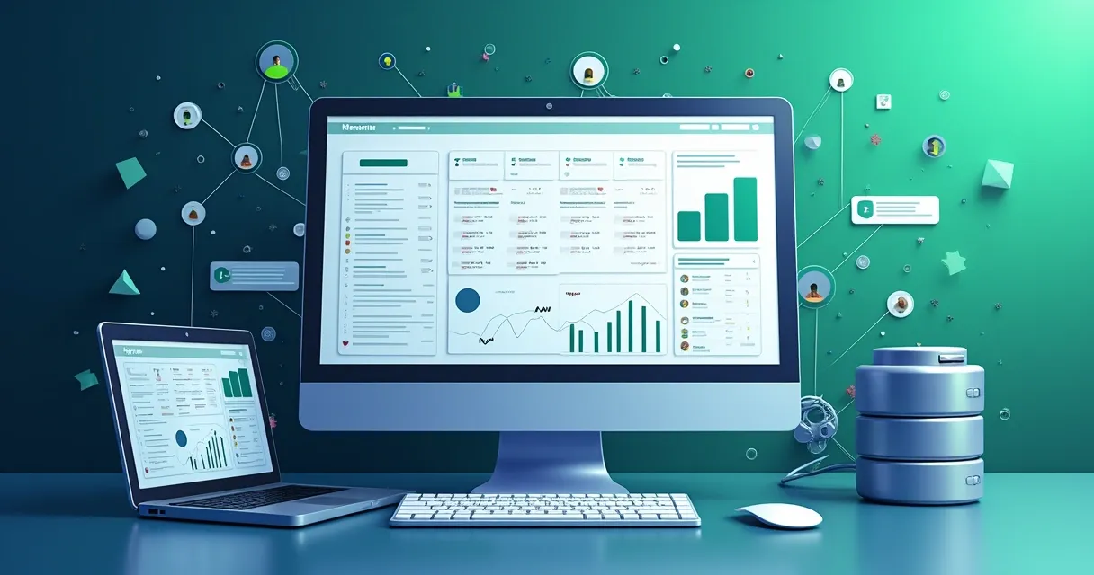 Interface digital enriquecendo dados de empresas e leads 