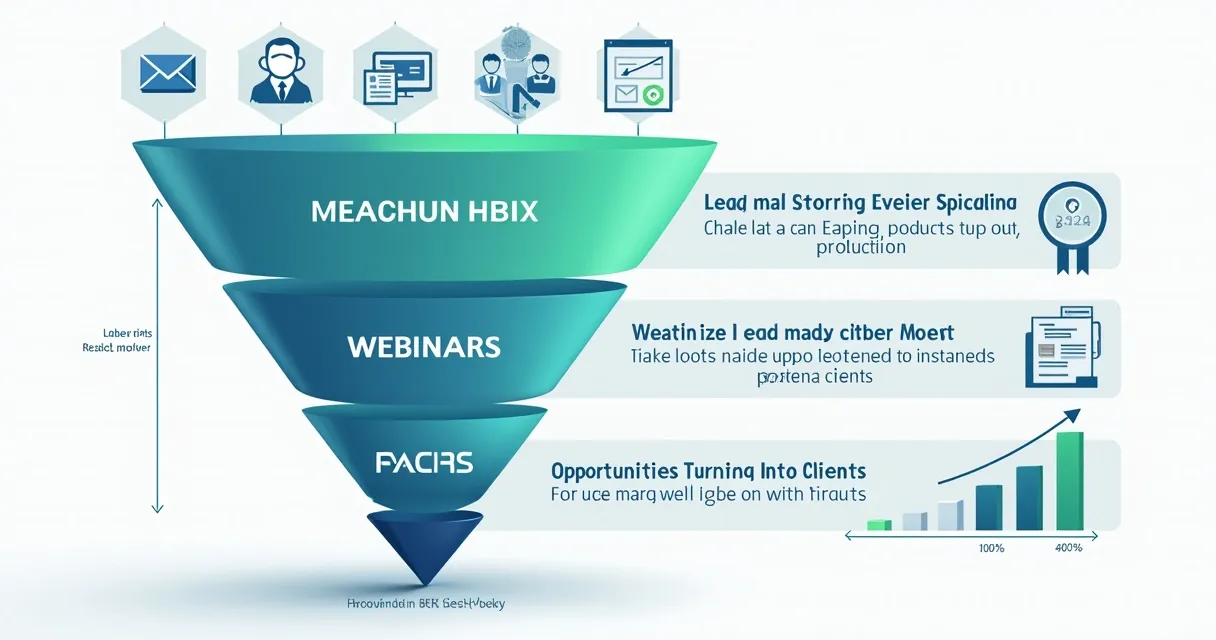 Diagrama de funil omnichannel para vendas SaaS B2B