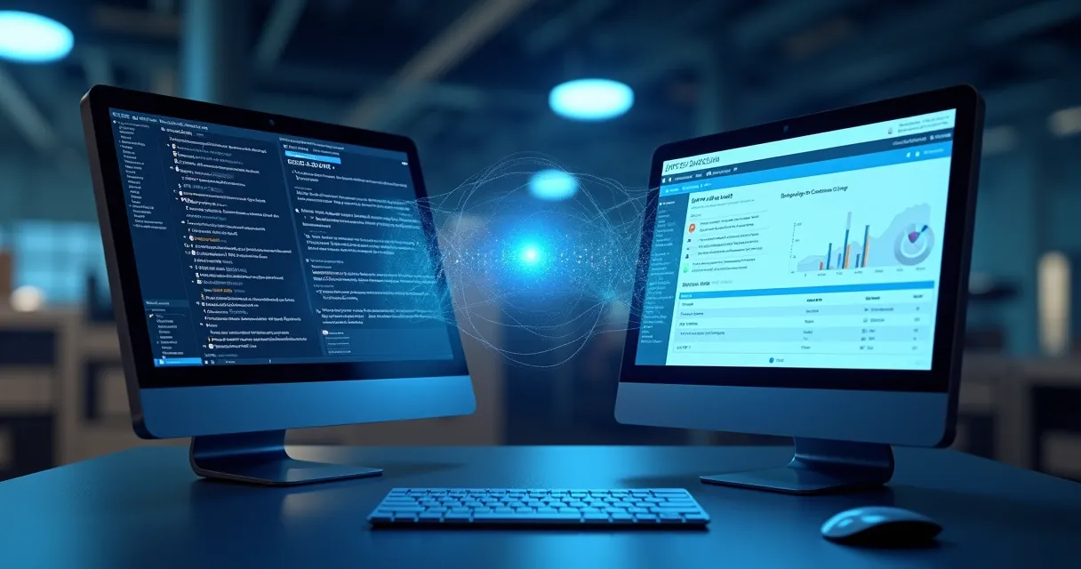 Tela mostrando integração entre plataforma de dados e CRM empresarial 