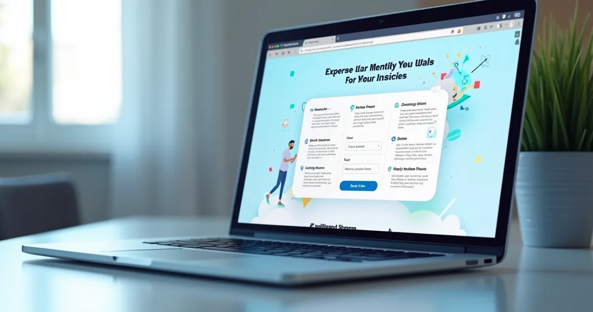 Landing page SaaS B2B com formulário de captação