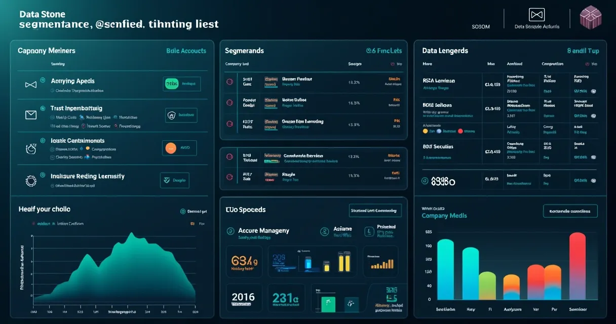 Painel de inteligência comercial da Data Stone exibindo mailing segmentado