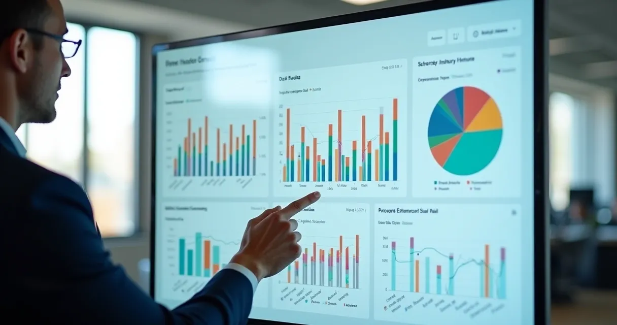 Dashboard mostra métricas e KPIs de ABM em SaaS B2B.