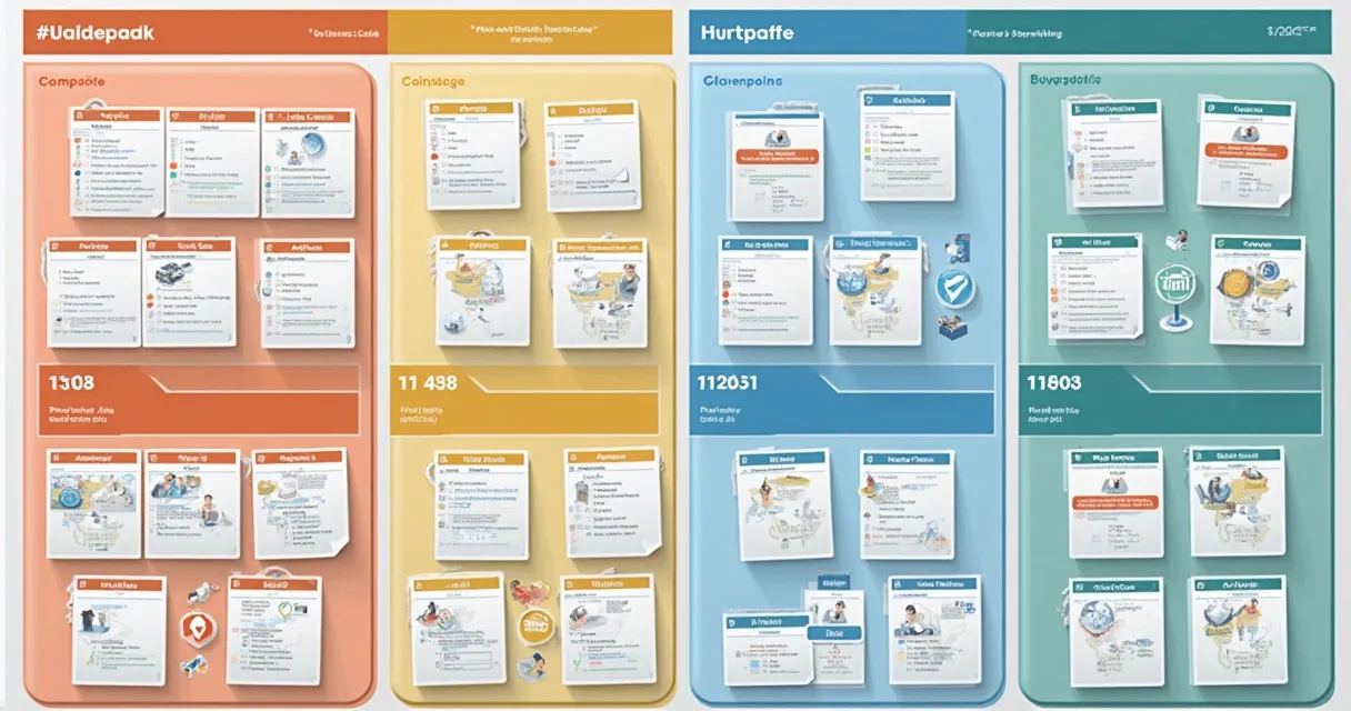 Infográfico de segmentação de listas B2B com filtros de porte, localização e segmento