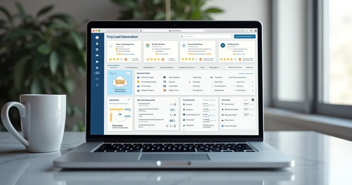 Software de prospecção automatizado mostrando atividade de leads B2B 