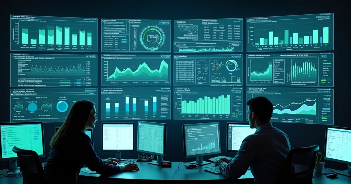 Painel digital com gráficos de desempenho de concessão de crédito consignado 